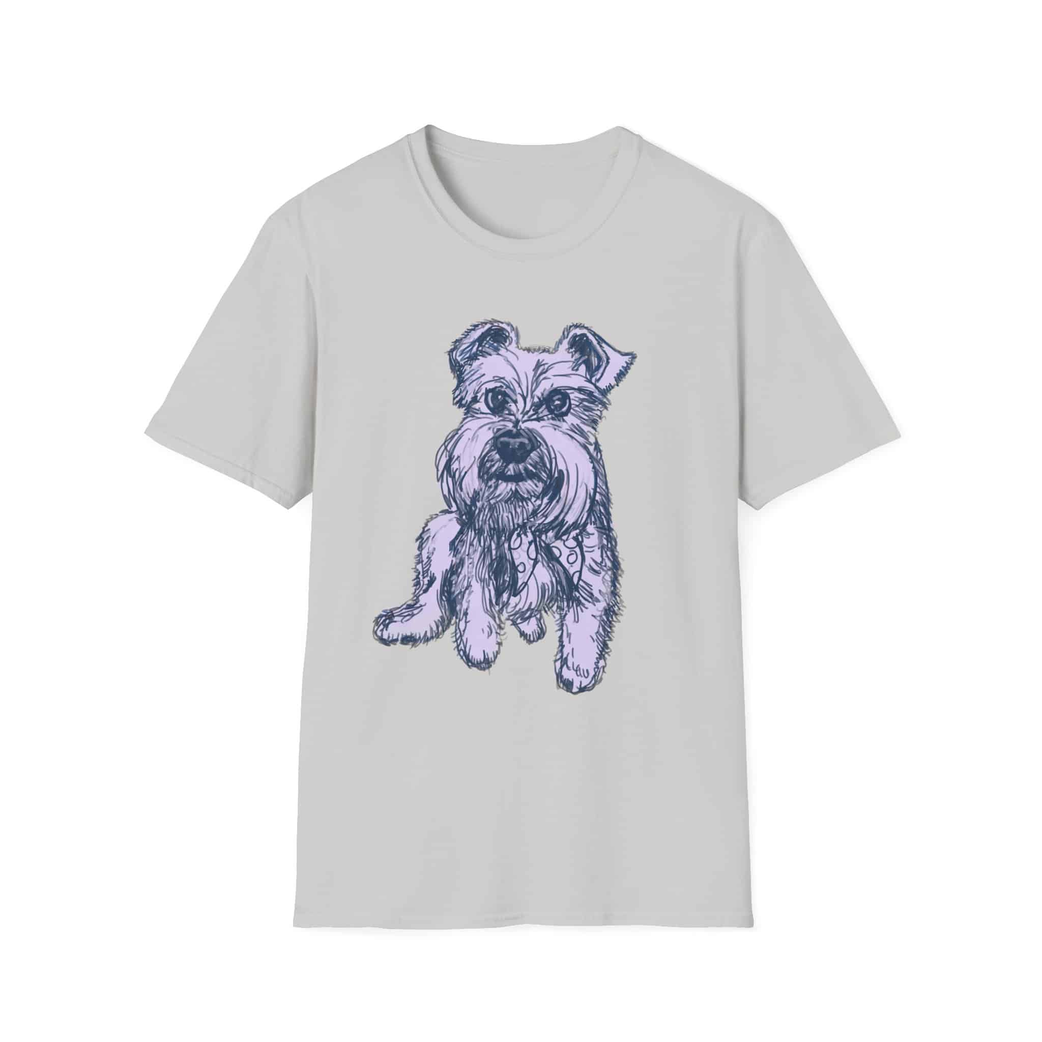 Schnauzer Sketch T-Shirt — Hand-Drawn Puppy Portrait Tee - Image 15