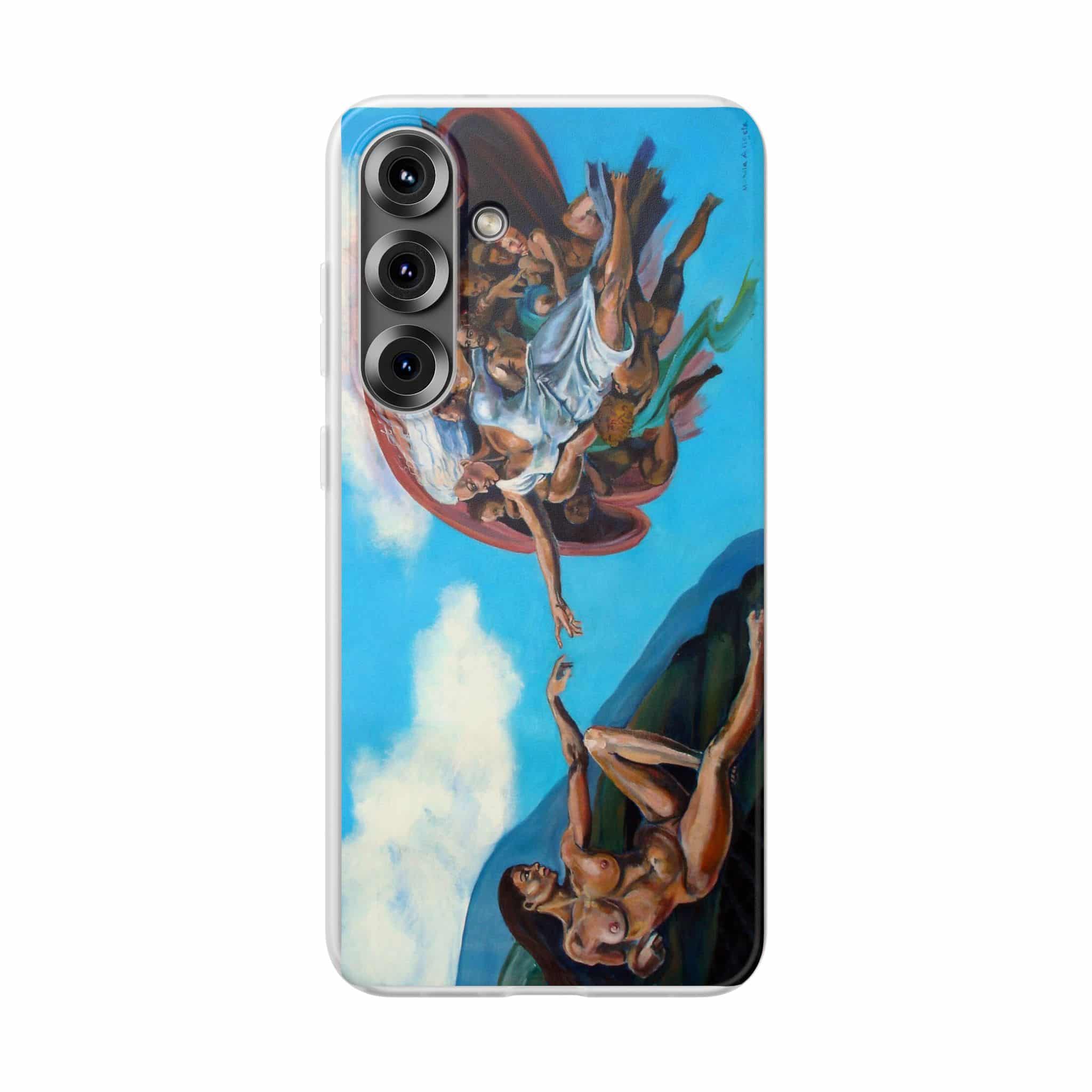 Sistine Ceiling Artistic iPhone Flexi Case, Unique Phone Case, Vibrant Design, Creative Gift, Michelangelo Inspired Artwork - Image 26