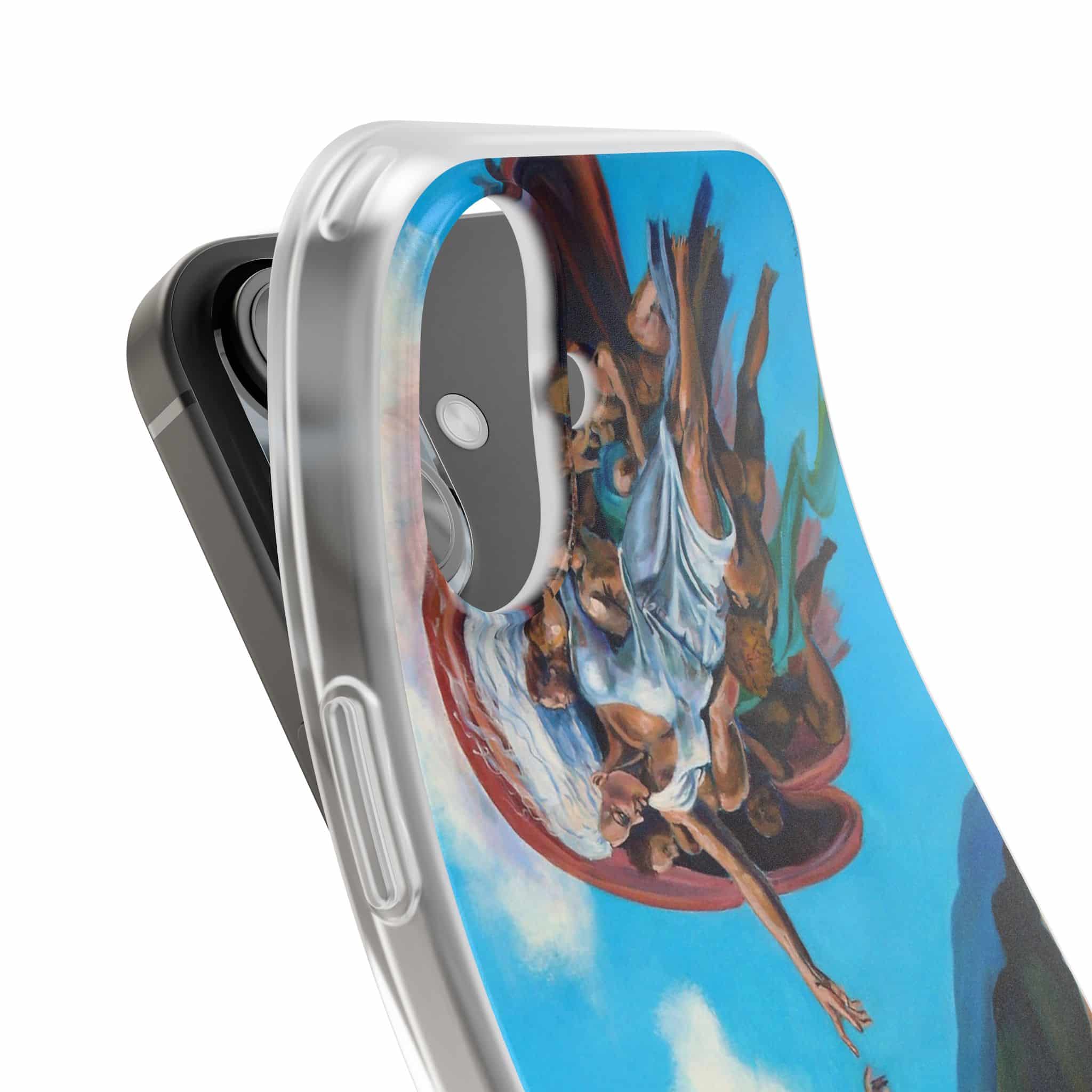 Sistine Ceiling Artistic iPhone Flexi Case, Unique Phone Case, Vibrant Design, Creative Gift, Michelangelo Inspired Artwork - Image 21