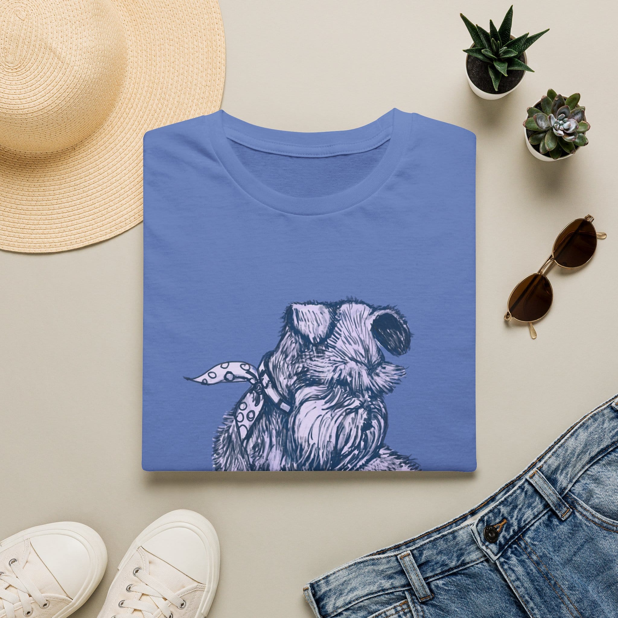 Schnauzer Sketch T-Shirt — Hand-Drawn Dog Portrait Tee - Image 13