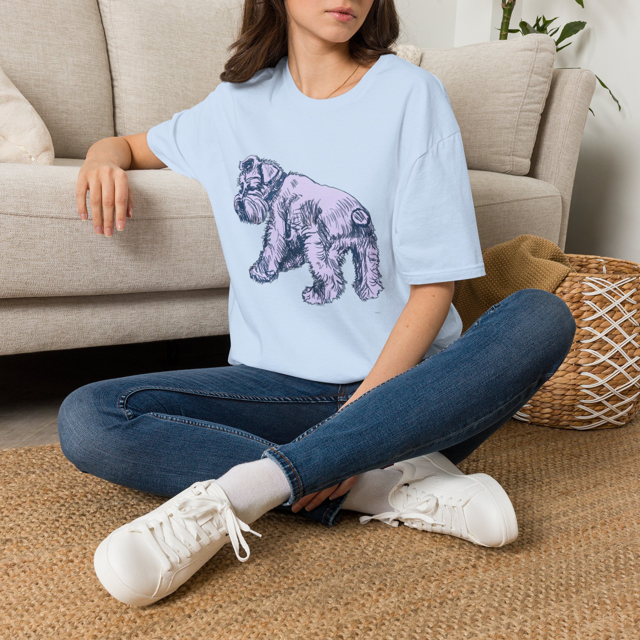 Schnauzer Illustration T‑Shirt — Vintage Sketch Dog Tee - Image 8