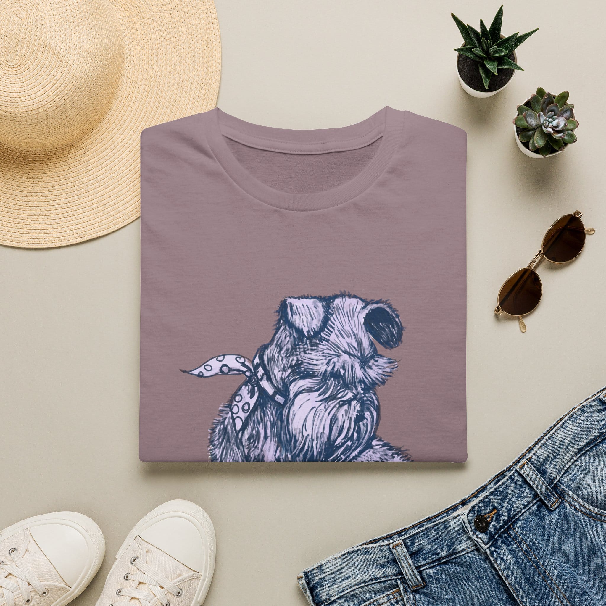 Schnauzer Sketch T-Shirt — Hand-Drawn Dog Portrait Tee - Image 23