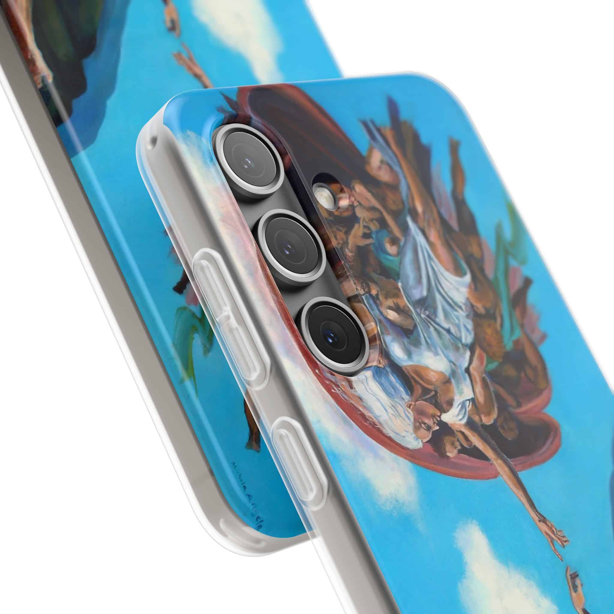 Sistine Ceiling Artistic iPhone Flexi Case, Unique Phone Case, Vibrant Design, Creative Gift, Michelangelo Inspired Artwork - Image 29