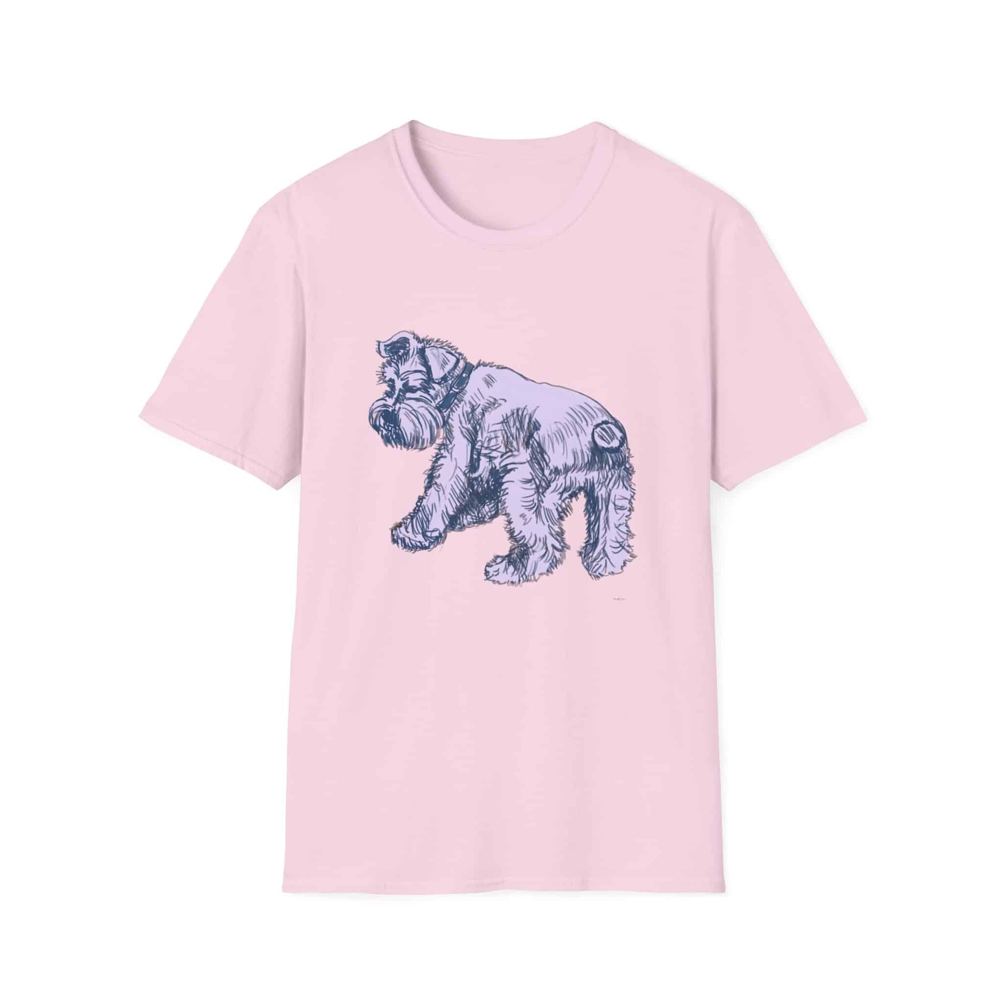 Schnauzer Illustration T‑Shirt — Vintage Sketch Dog Tee - Image 6