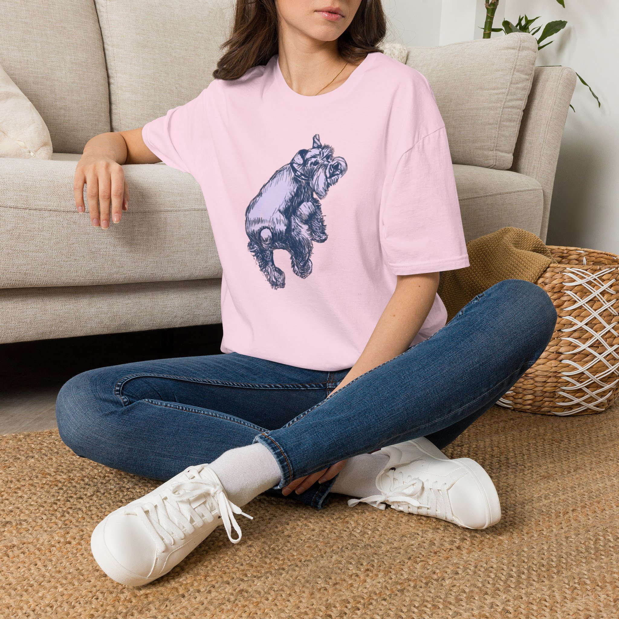 Schnauzer Dog T-Shirt — Hand-Drawn Dog Portrait Tee - Image 5