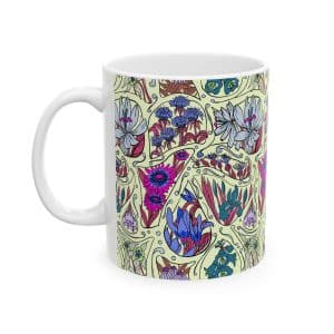 Floral Paisley Ceramic Mug – Colorful Vintage Garden Pattern (11oz/15oz)