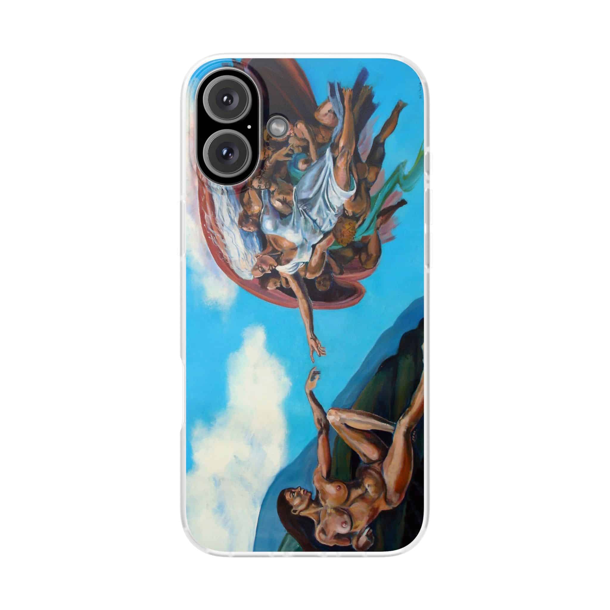 Sistine Ceiling Artistic iPhone Flexi Case, Unique Phone Case, Vibrant Design, Creative Gift, Michelangelo Inspired Artwork - Image 22
