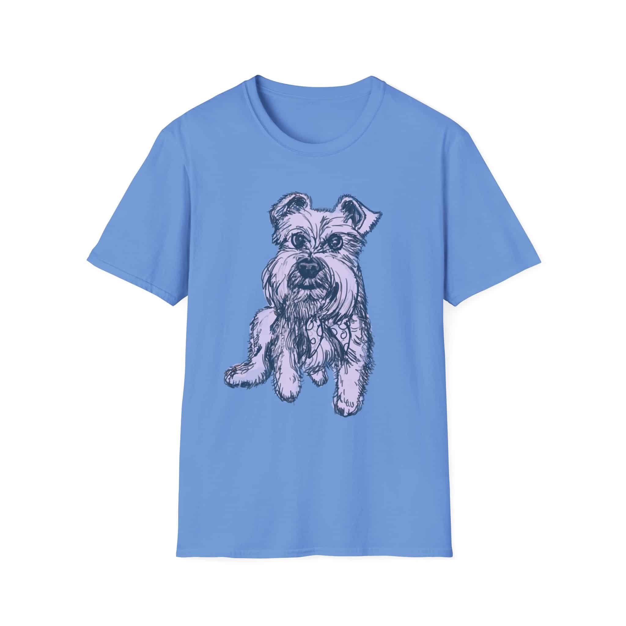 Schnauzer Sketch T-Shirt — Hand-Drawn Puppy Portrait Tee - Image 21