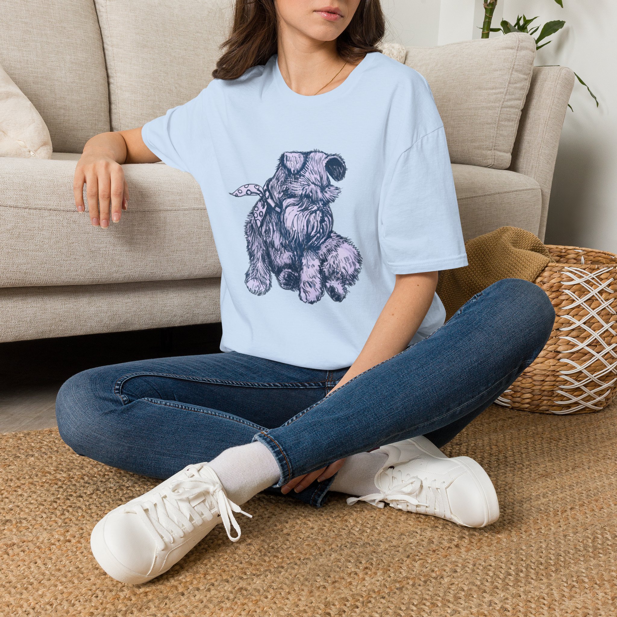 Schnauzer Sketch T-Shirt — Hand-Drawn Dog Portrait Tee - Image 5