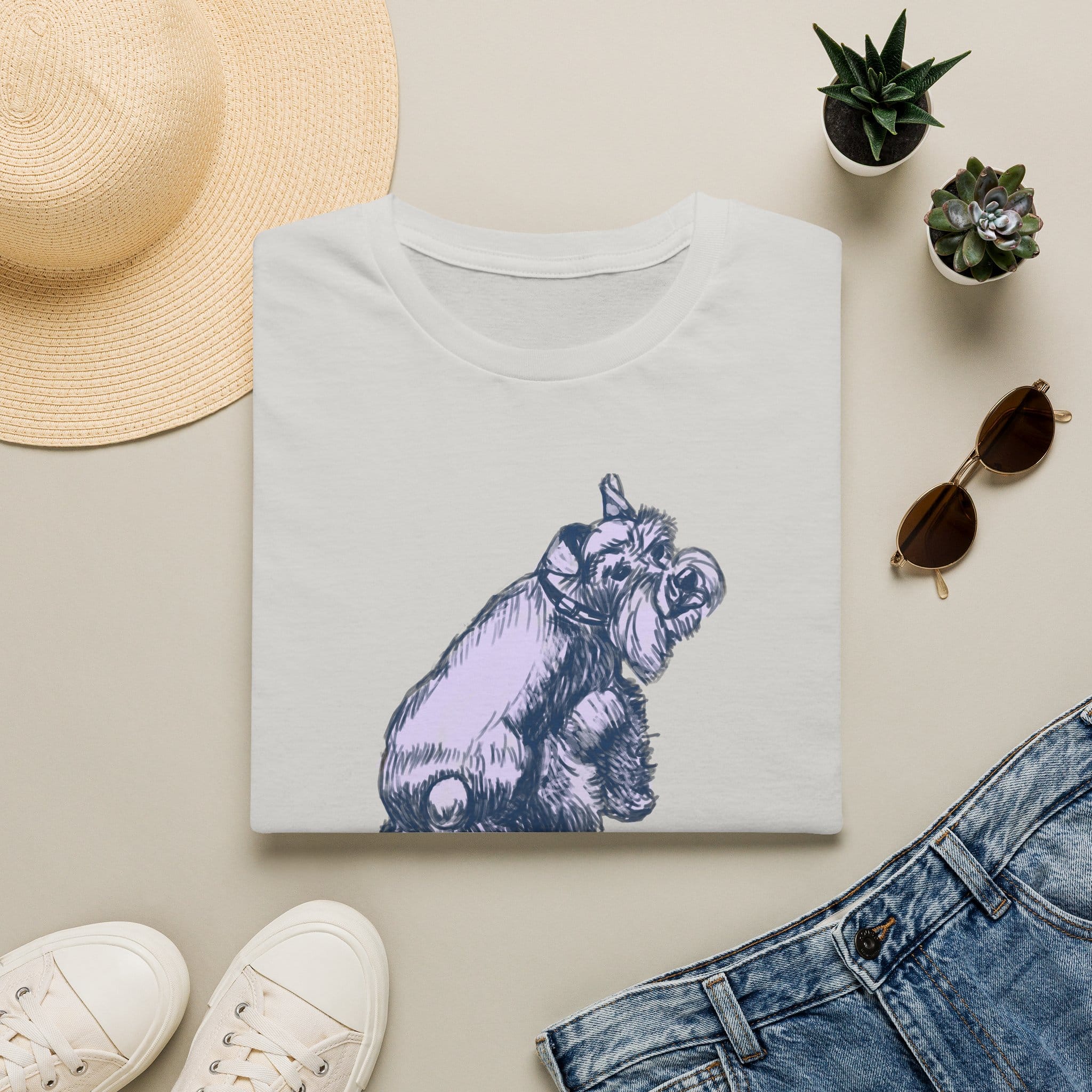 Schnauzer Dog T-Shirt — Hand-Drawn Dog Portrait Tee - Image 13