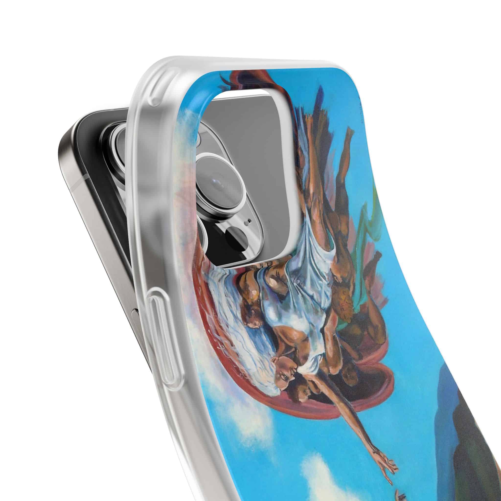 Sistine Ceiling Artistic iPhone Flexi Case, Unique Phone Case, Vibrant Design, Creative Gift, Michelangelo Inspired Artwork - Image 18