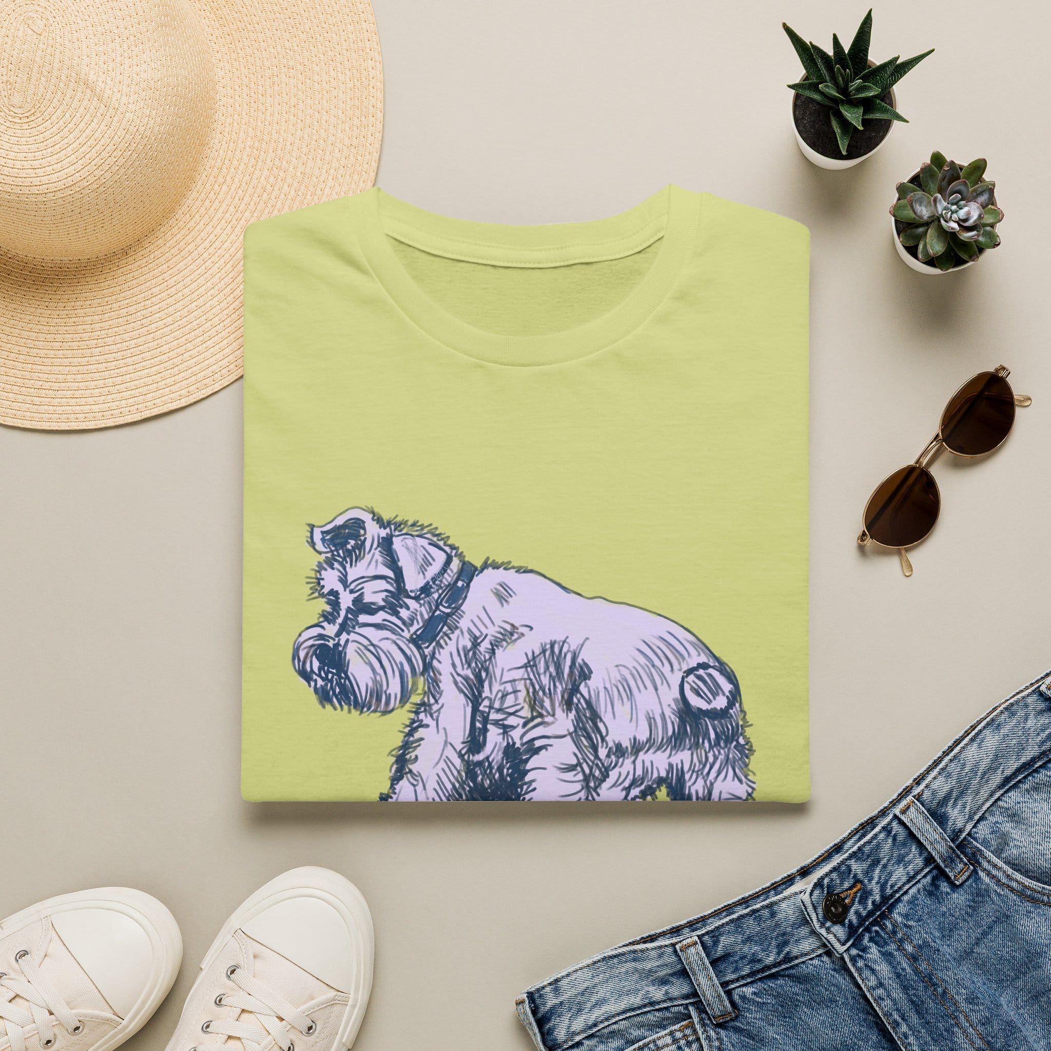 Schnauzer Illustration T‑Shirt — Vintage Sketch Dog Tee - Image 10
