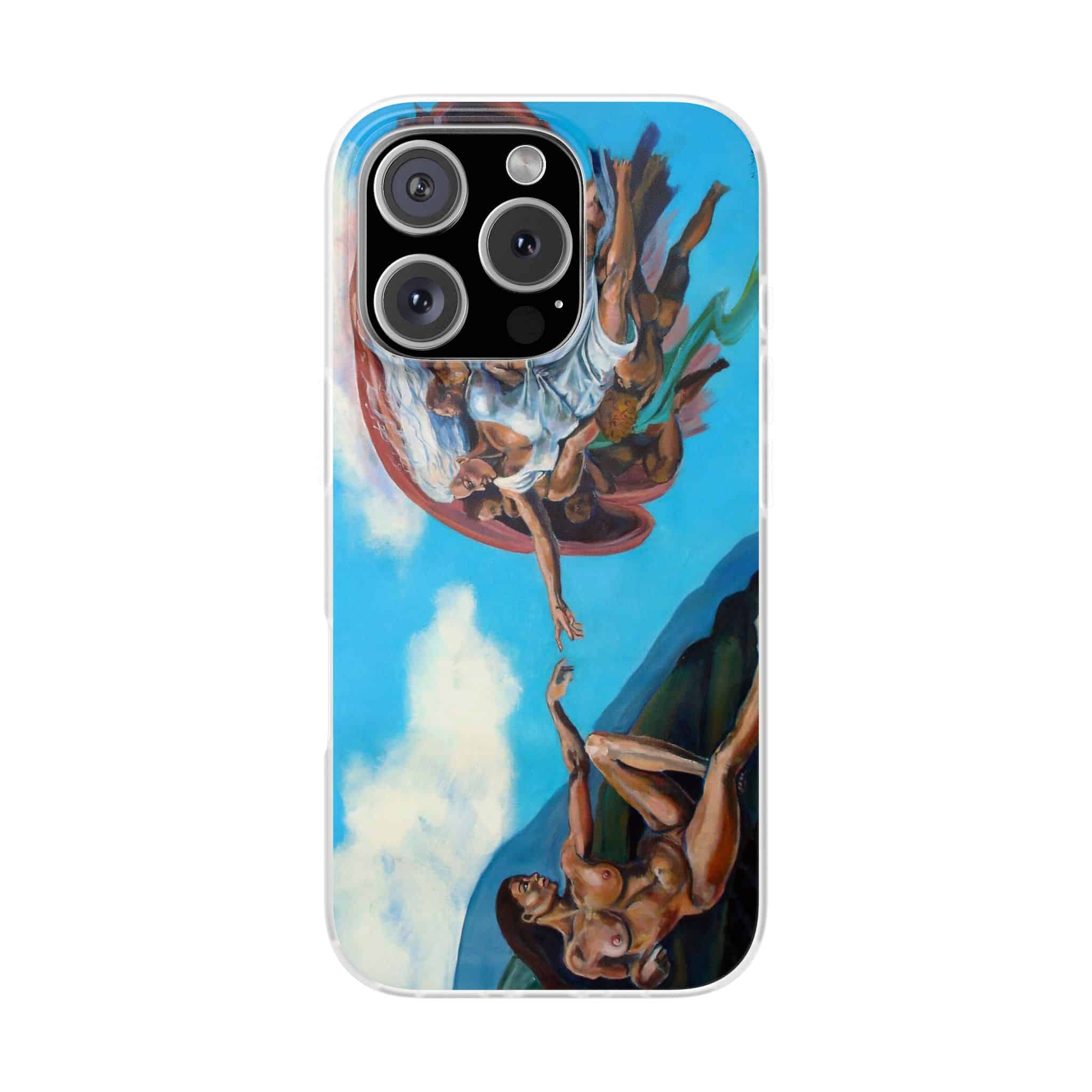 Sistine Ceiling Artistic iPhone Flexi Case, Unique Phone Case, Vibrant Design, Creative Gift, Michelangelo Inspired Artwork - Image 13