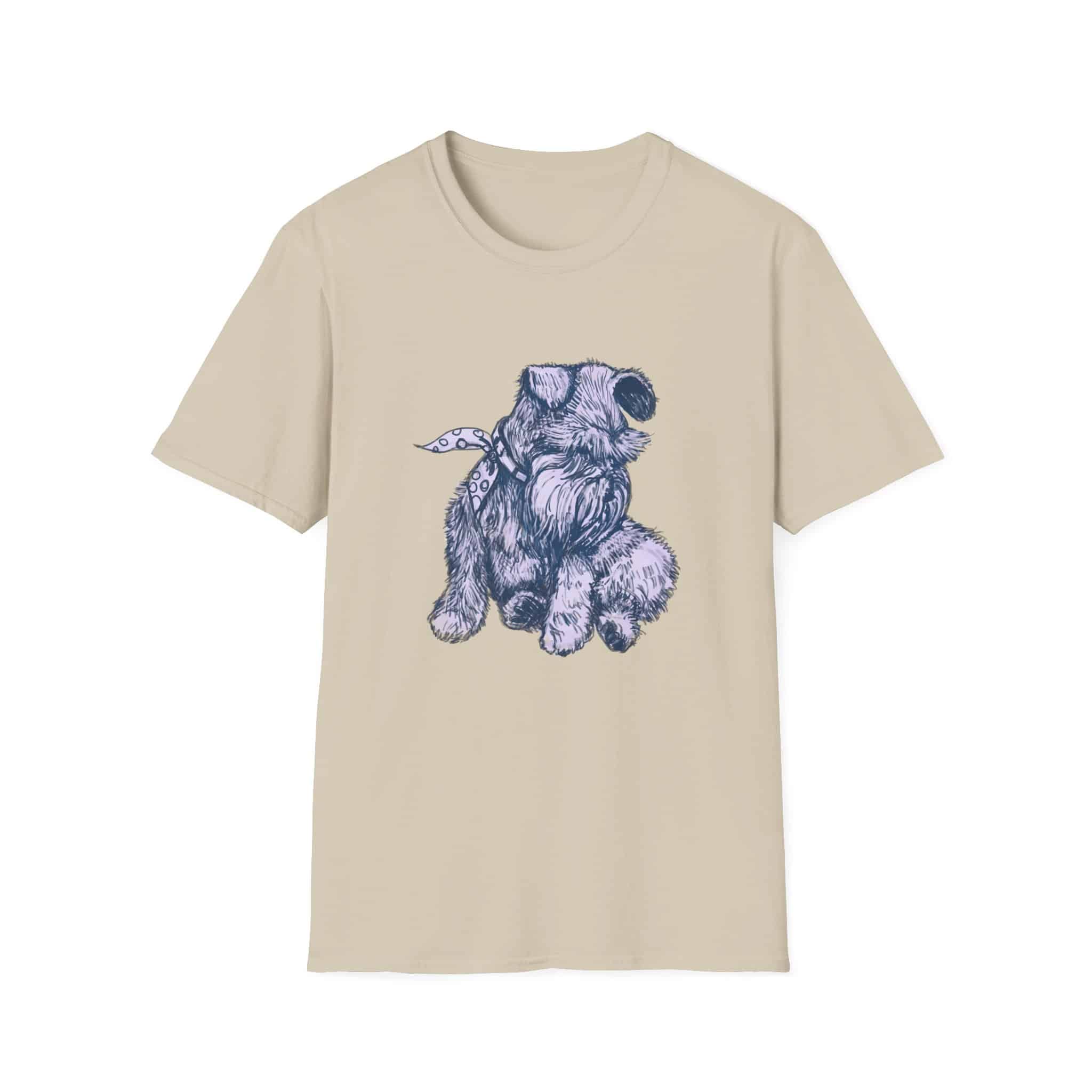 Schnauzer Sketch T-Shirt — Hand-Drawn Dog Portrait Tee - Image 3