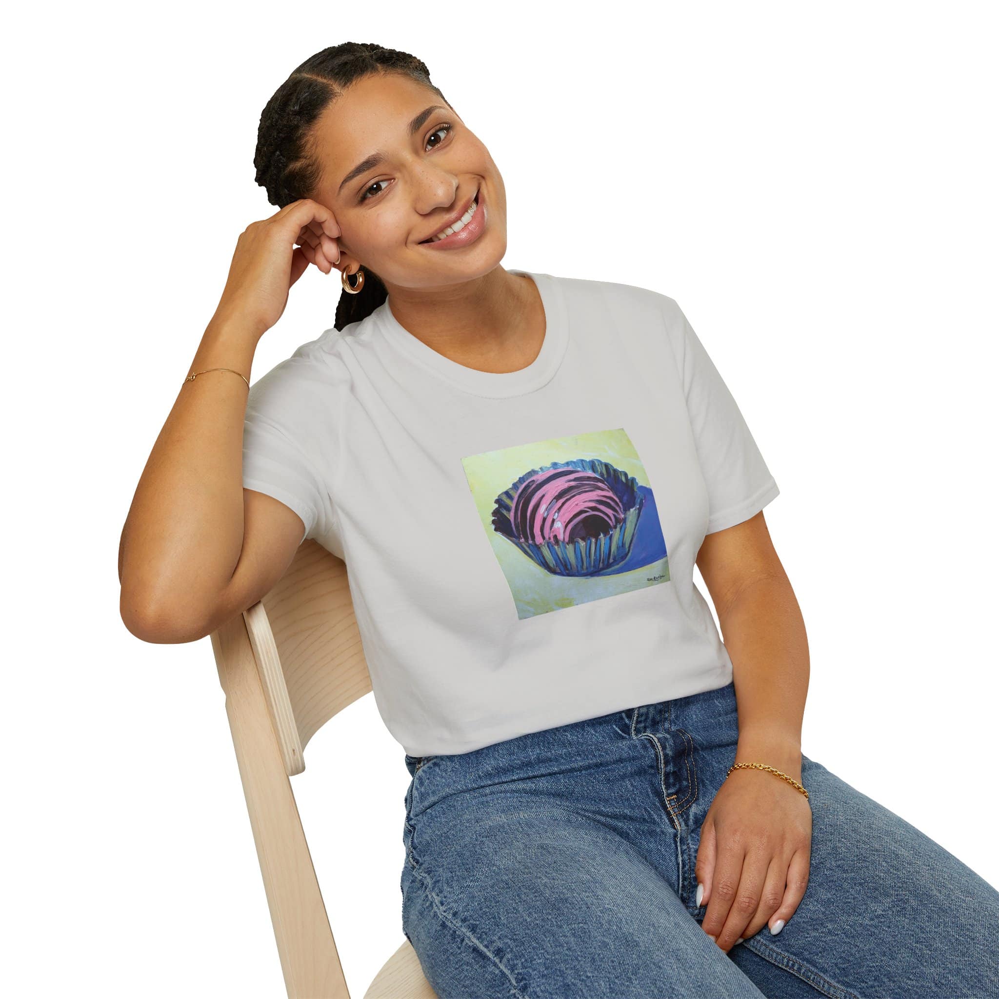 Chocolate Bonbon Artistic Cotton Tee Shirt - Image 12