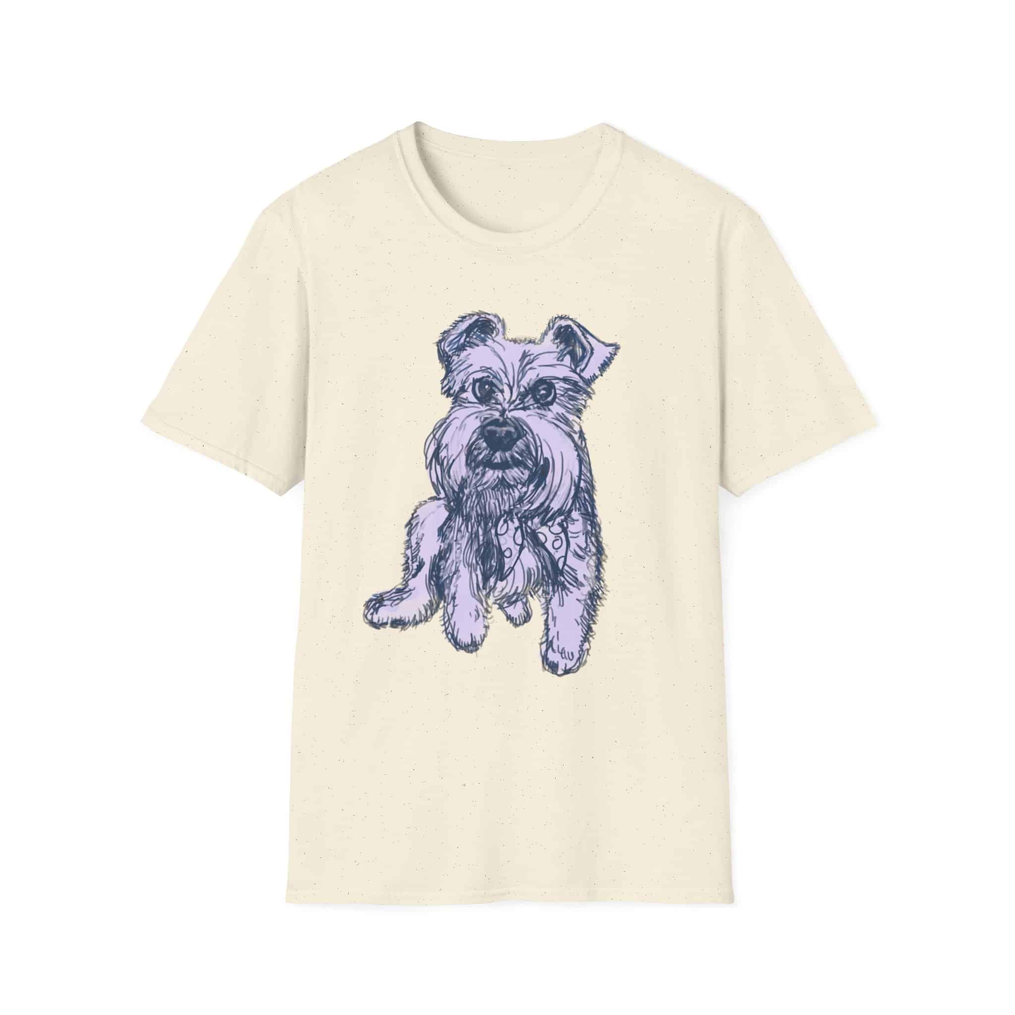 Schnauzer Sketch T-Shirt — Hand-Drawn Puppy Portrait Tee - Image 18