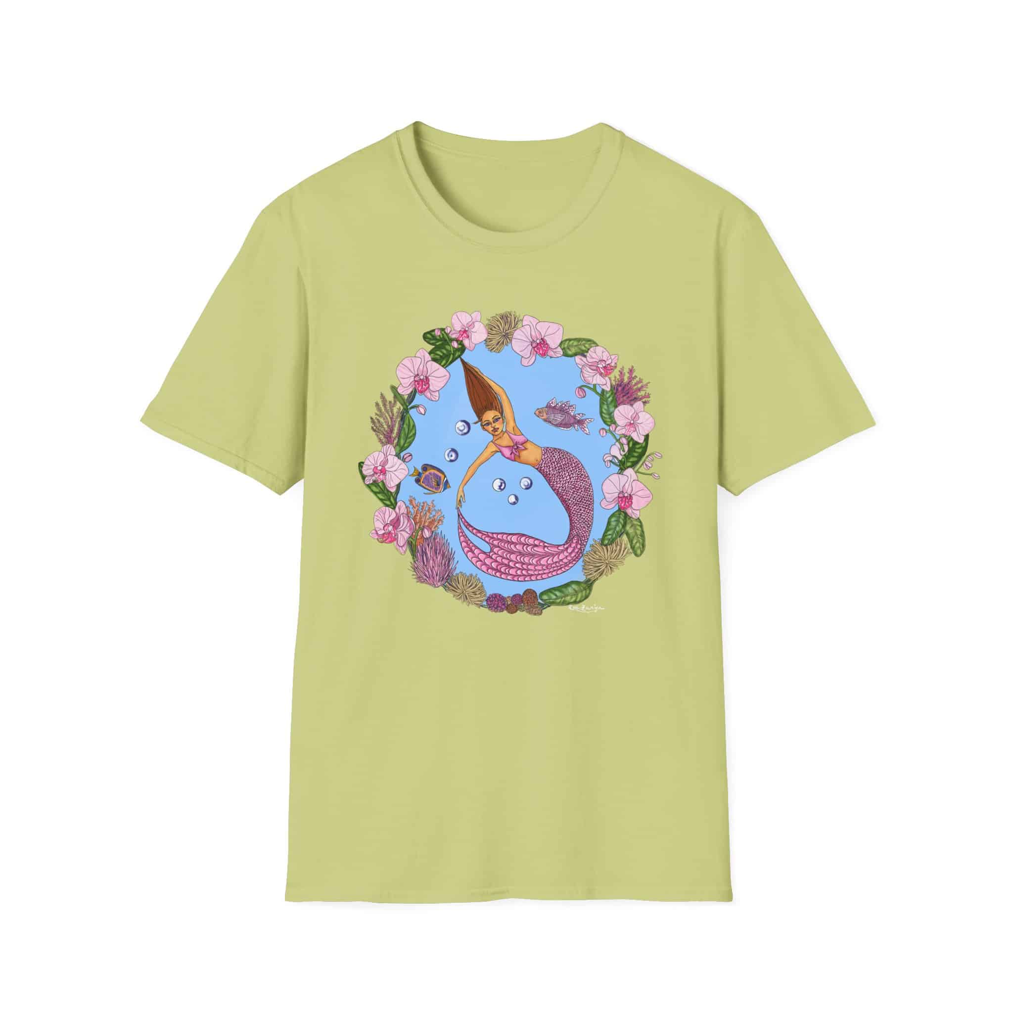 Mermaid Beach Vibes T-Shirt — Tropical Floral Ocean Graphic - Image 19