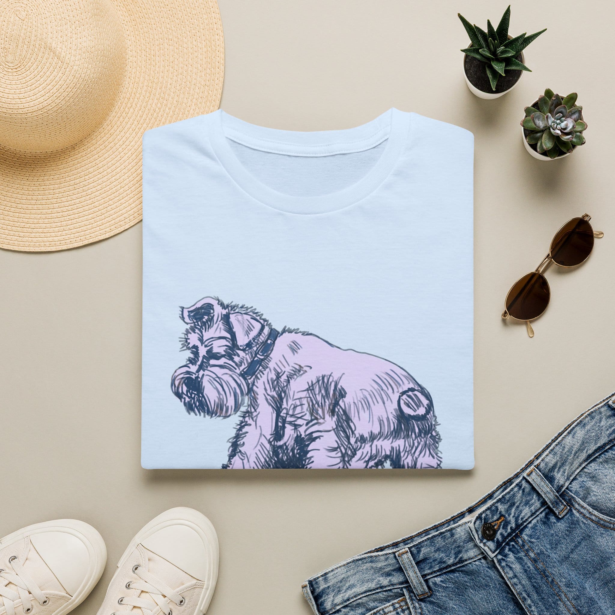 Schnauzer Illustration T‑Shirt — Vintage Sketch Dog Tee - Image 7